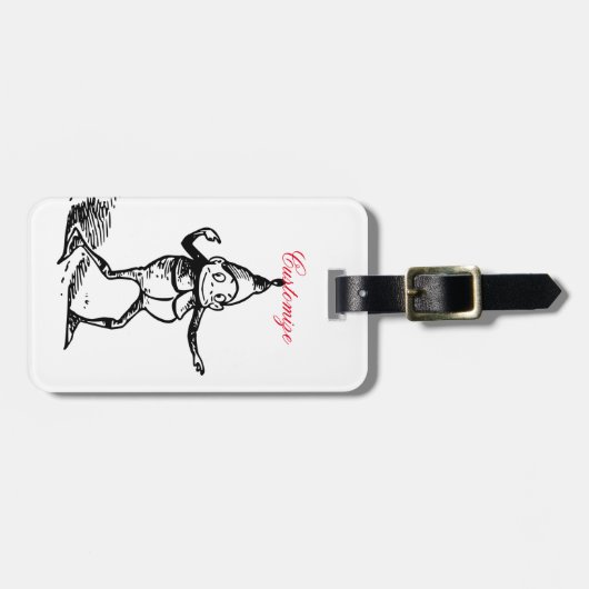 Winterurlaub Elf Gnome Thunder_Cove Gepäckanhänger (Vorderseite horizontal)