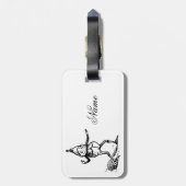 Winterurlaub Elf Gnome Thunder_Cove Gepäckanhänger (Rückseite vertikal)