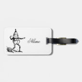 Winterurlaub Elf Gnome Thunder_Cove Gepäckanhänger (Rückseite horizontal)