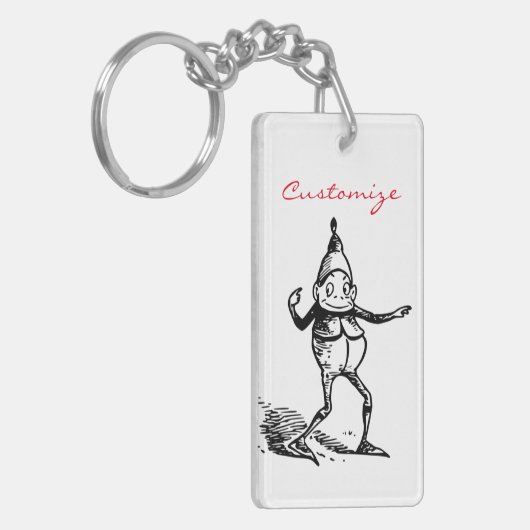 Winterurlaub Elf Gnome Thunder_Cove Schlüsselanhänger (Vorderseite links)