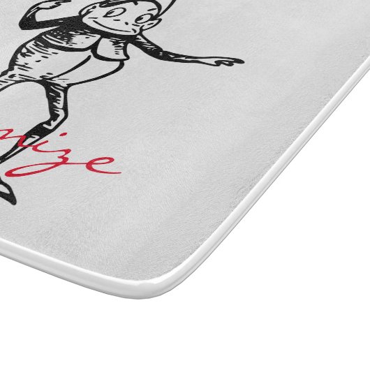 Winterurlaub Elf Gnome Thunder_Cove Schneidebrett (Ecke)