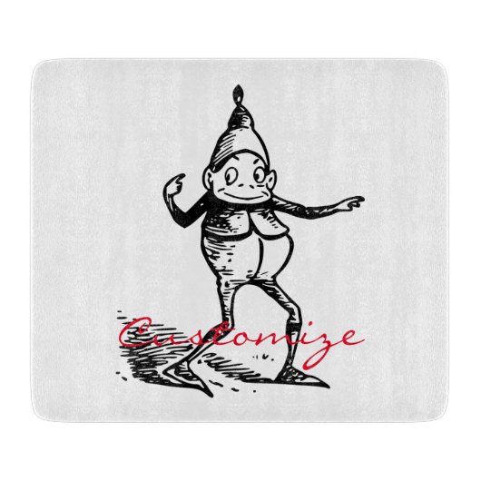 Winterurlaub Elf Gnome Thunder_Cove Schneidebrett (Vorderseite)