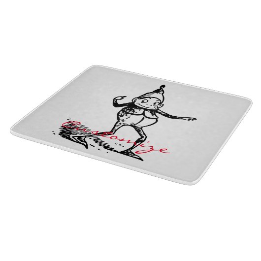 Winterurlaub Elf Gnome Thunder_Cove Schneidebrett (Ecke)