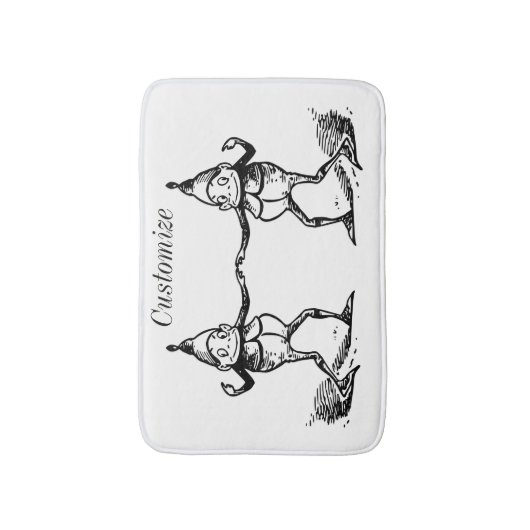 Winterurlaub Elf Gnomes Thunder_Cove Badematte (Vorderseite Vertikal)