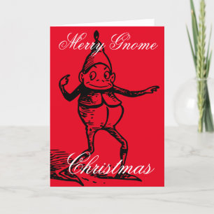 Winterurlaub Elf Gnomes Thunder_Cove Feiertagskarte