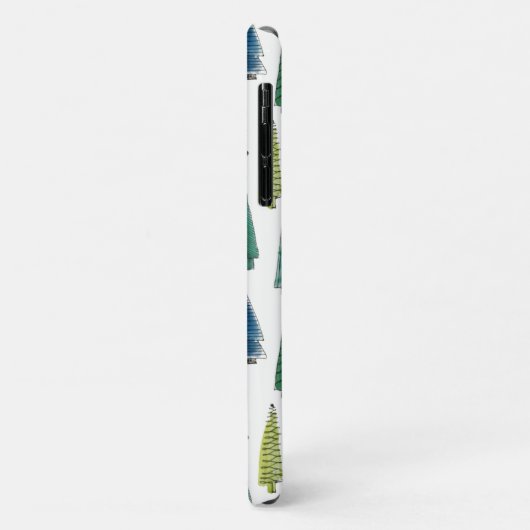 Winterurlaub Evergreen Trees Case-Mate iPhone Hülle (Hinten/Links)