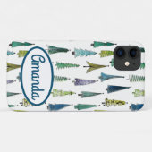 Winterurlaub Evergreen Trees Case-Mate iPhone Hülle (Rückseite (Horizontal))