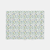 Winterurlaub Evergreen Trees Fleecedecke (Vorderseite (Horizontal))