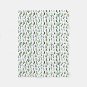 Winterurlaub Evergreen Trees Fleecedecke