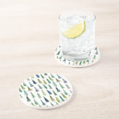 Winterurlaub Evergreen Trees Getränkeuntersetzer (Seite)