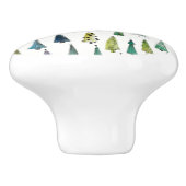 Winterurlaub Evergreen Trees Keramikknauf (Seitenansicht)