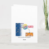 Winterurlaub Feiertagskarte (Rückseite)