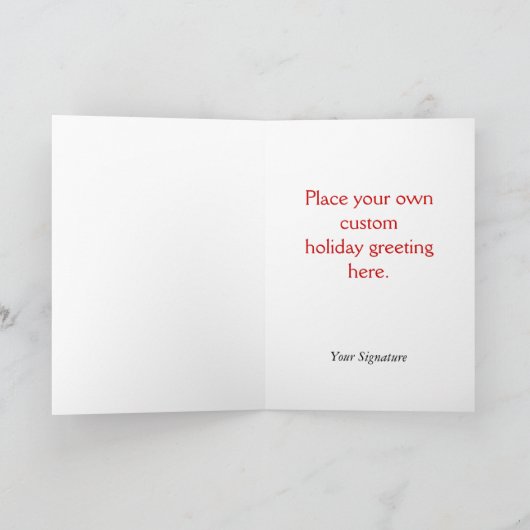 Winterurlaub Feiertagskarte (Innenseite)