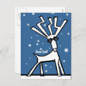 Winterurlaub Feiertagspostkarte (Vorne/Hinten)