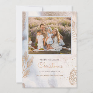 Winterurlaub Foto Grußkarte Feiertagskarte