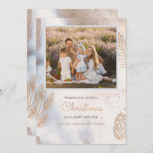 Winterurlaub Foto Grußkarte Feiertagskarte (Vorne/Hinten)