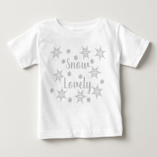 Winterurlaub für Kleinkinder/Kinder - Schnee schön Baby T-shirt (Vorderseite)