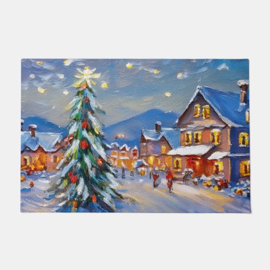 Winterurlaub Fußmatte (Vorderseite)