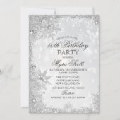 Winterurlaub Geburtstagsparty Einladung (Vorderseite)