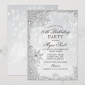 Winterurlaub Geburtstagsparty Einladung (Vorne/Hinten)