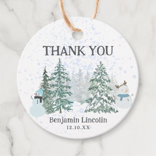 Winterurlaub Geschenkanhänger (Vorderseite)