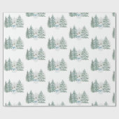 Winterurlaub Geschenkpapier (Flach)