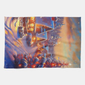 Winterurlaub Geschirrtuch (Horizontal)