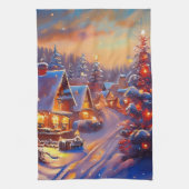 Winterurlaub Geschirrtuch (Vertikal)