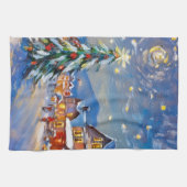 Winterurlaub Geschirrtuch (Horizontal)