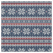 Winterurlaub gestricktes Muster Stoff (Nahaufnahme)