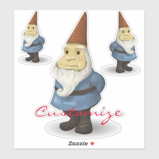 Winterurlaub Gnome Thunder_Cove Aufkleber (Blatt)