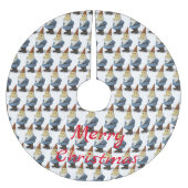 Winterurlaub Gnome Thunder_Cove Polyester Weihnachtsbaumdecke (Vorderseite)