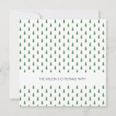 Winterurlaub Grün Land Schönheit Einladung (Rückseite)