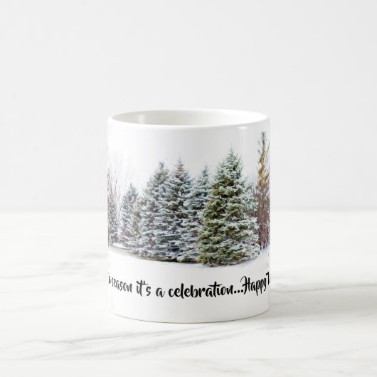 Winterurlaub / Happy Solstice Tasse (Mittel)