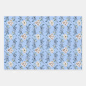 Winterurlaub Hochzeit Rose Muster Geschenkpapier Set (Vorderseite 3)