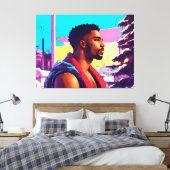 Winterurlaub Hunk 01 Leinwanddruck (Insitu (Schlafzimmer))