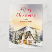 Winterurlaub Hütte Frohe Weihnachten (Vorderseite)