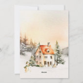 Winterurlaub Hütte Frohe Weihnachten (Rückseite)