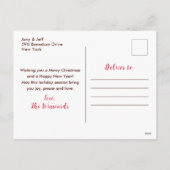 Winterurlaub Hütte Frohe Weihnachten (Rückseite)