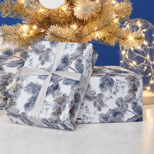 Winterurlaub im Aquarell Geschenkpapier (Feiertage)