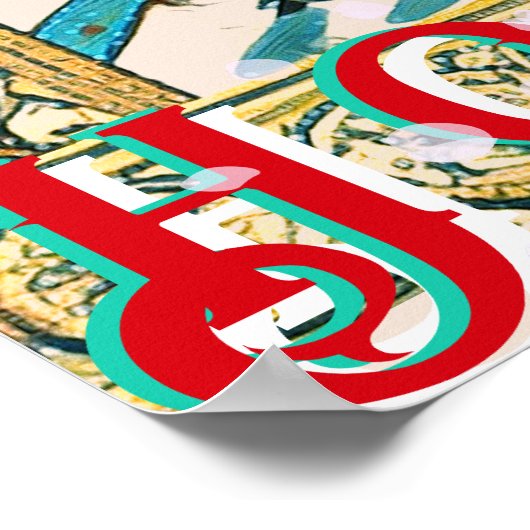 Winterurlaub im Mittelalter Poster (Ecke)