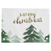 Winterurlaub im Wald Große Geschenktüte (Rückseite)