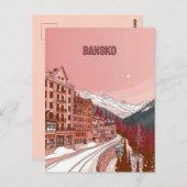 Winterurlaub in Bansko Postkarte (Vorne/Hinten)