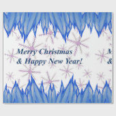 Winterurlaub in Papierform Geschenkpapier (Flach)