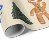 Winterurlaub in Papierform Geschenkpapier (Rolleneckpunkt)