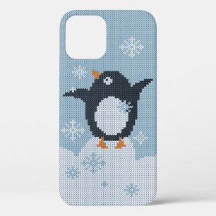 Winterurlaub in Pinguin-Schneeflocken Case-Mate iPhone Hülle
