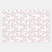 Winterurlaub in Rot-Berry-Branch Geschenkpapier Set (Vorderseite)