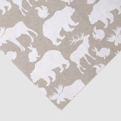 Winterurlaub in Wäldern Seidenpapier (Ausschnitt)