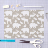 Winterurlaub in Wäldern Seidenpapier (Handwerk)