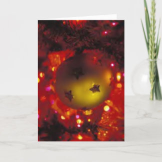 Winterurlaub-Karte: "Eine Verzierung " Feiertagskarte